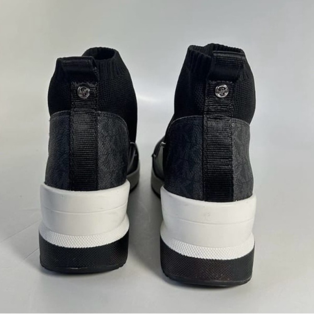 Michael Kors Black and White Slip-On Sneakers - Picture 3 of 8